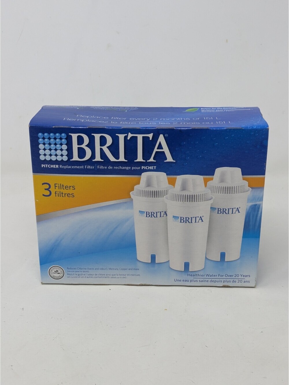 Brita Water Pitcher Advanced Replacement Filters 3 Pack